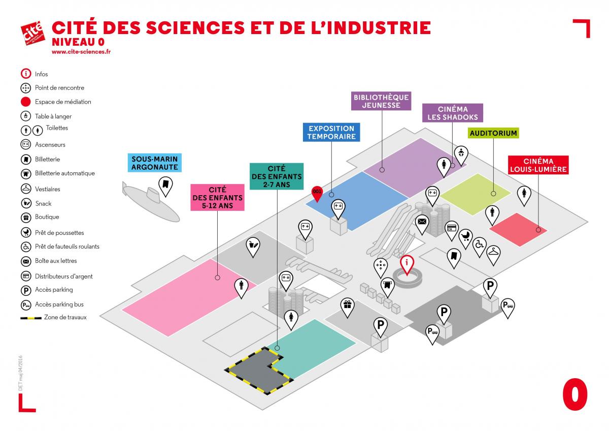 Harta e Cité des Sciences et de l'Industrie