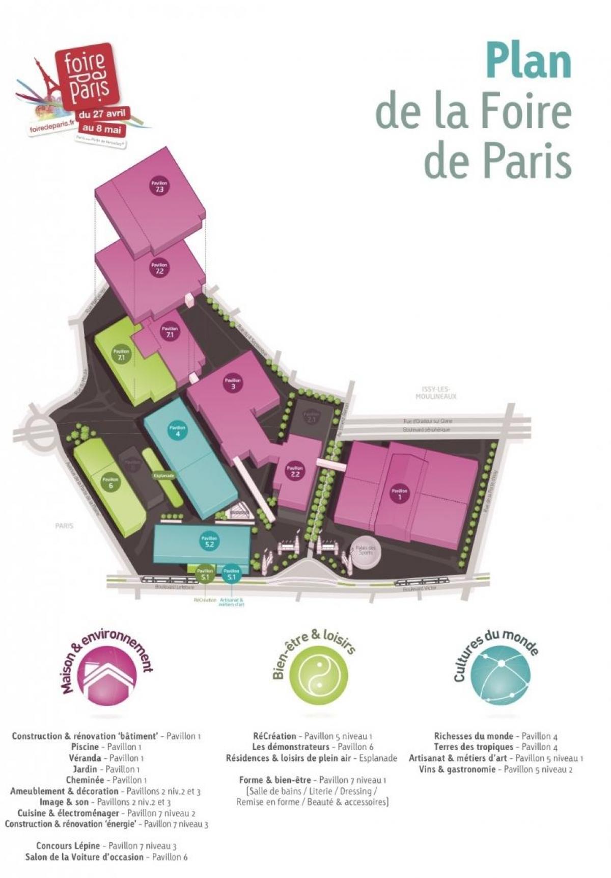 Harta e Foire de Paris