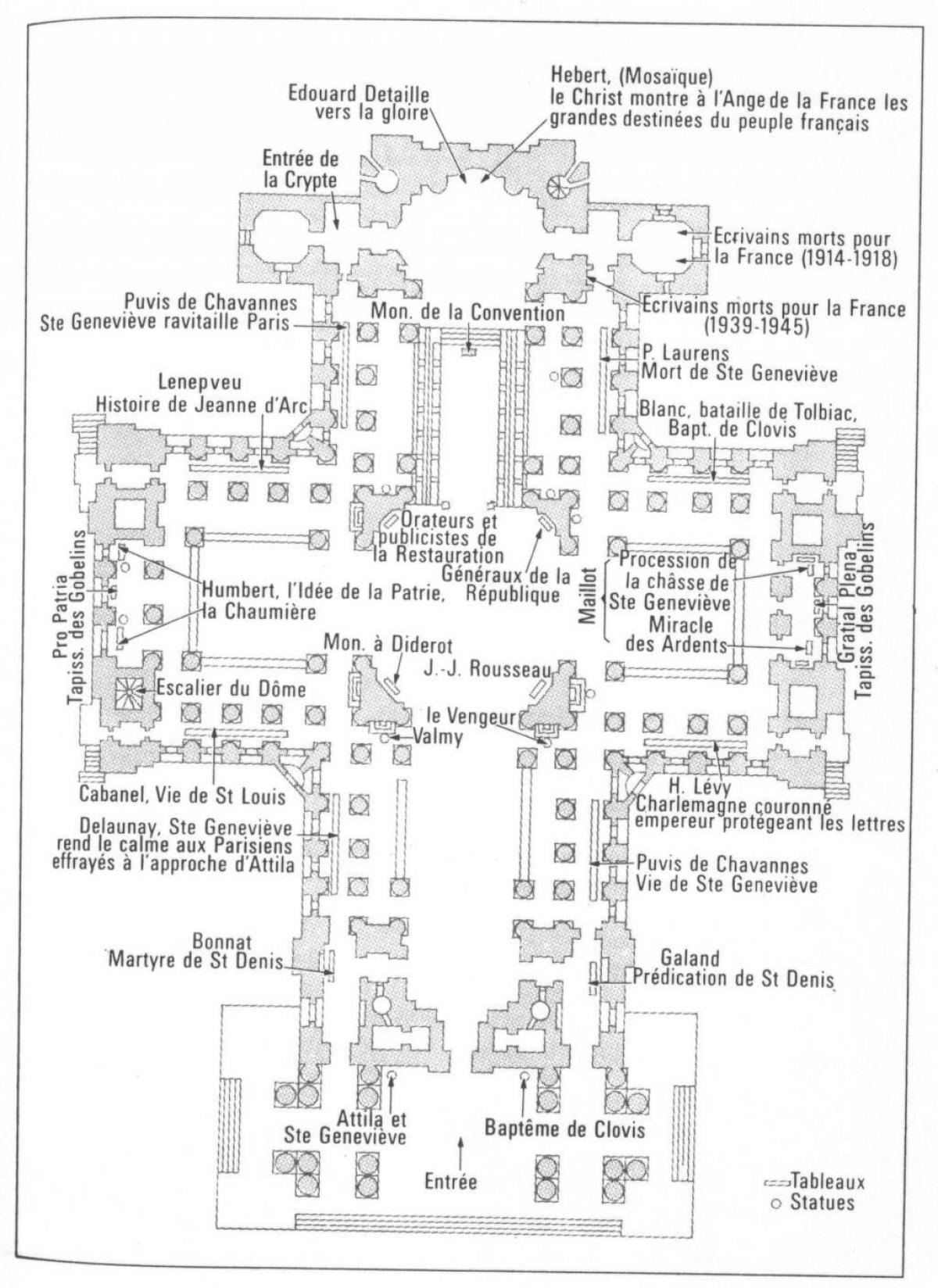Harta e Panthéon Paris