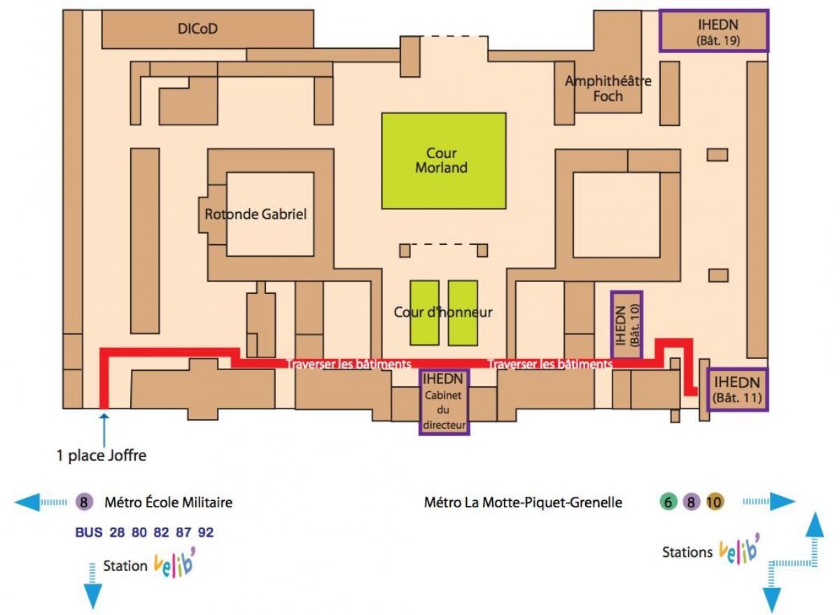 Harta e École Militaire