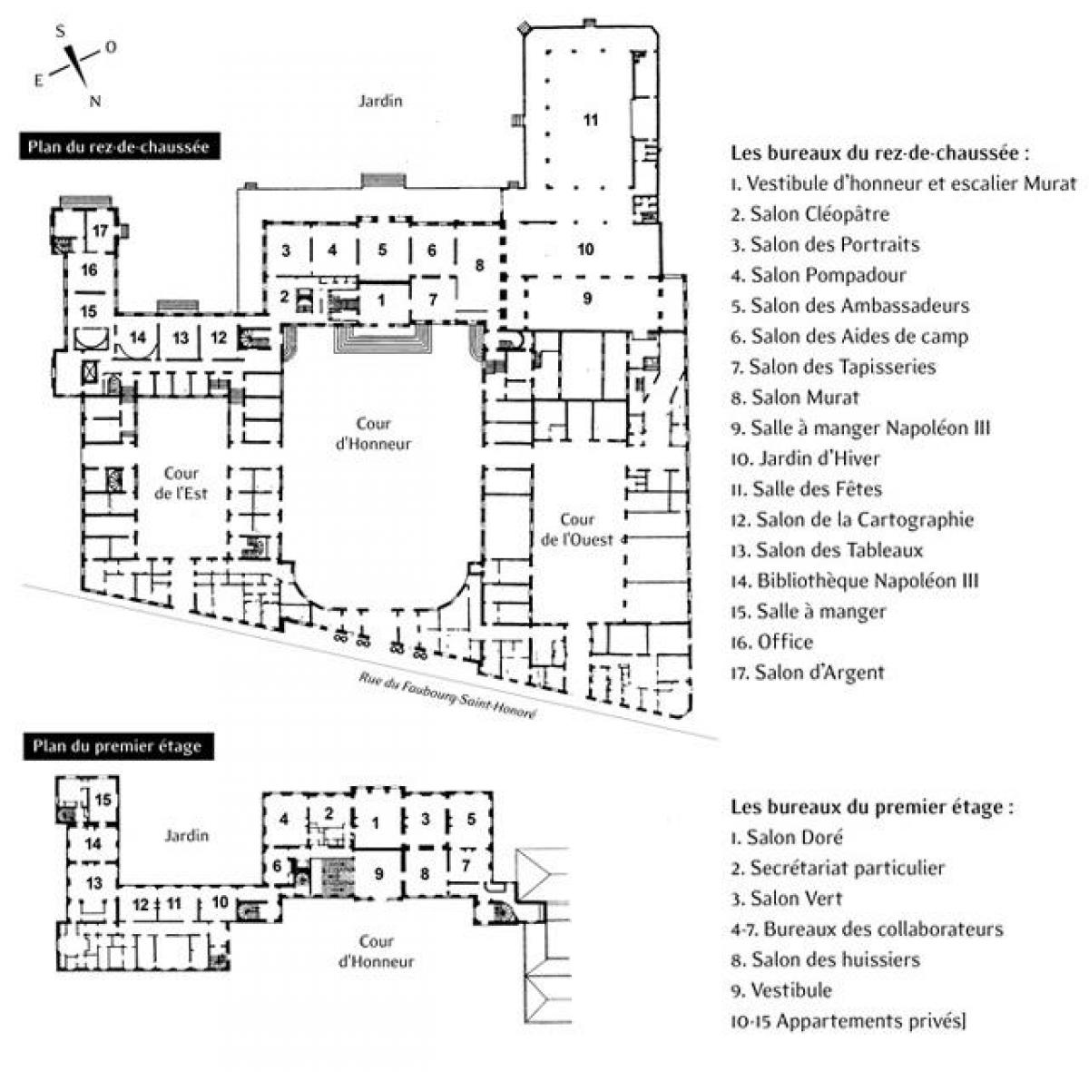 Harta e Pallatin Élysée