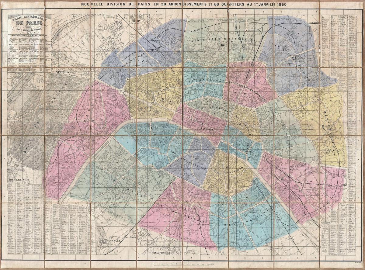 Harta e Parisit 1860