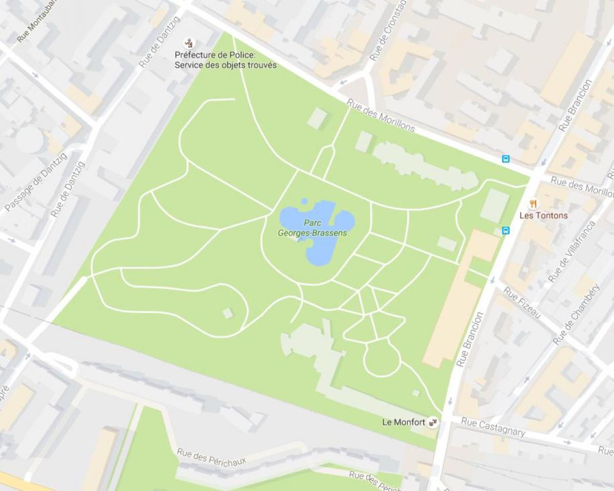 Harta e Parc Georges-Brassens