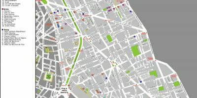 Harta e 11-të arrondissement e Parisit