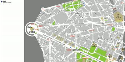 Harta e 8 arrondissement e Parisit