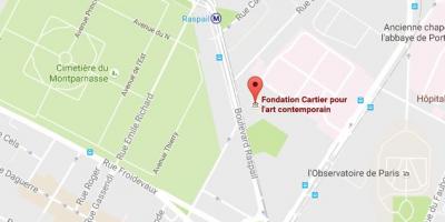 Harta e Fondation Cartier