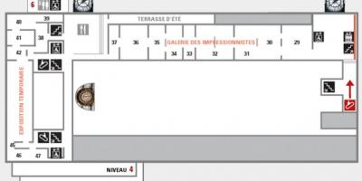Harta e Musée d'Orsay Nivelin e 5-të