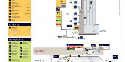 Harta e Gare Montparnasse Niveli 3 Pasteur