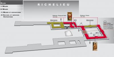 Harta e Muzeut të Luvrit Niveli 2