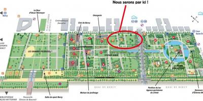 Harta e Parc de Bercy