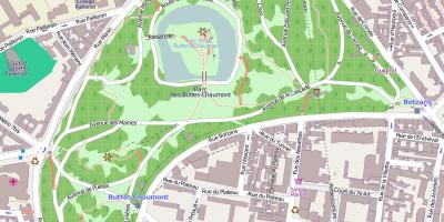 Harta e Parc des Buttes-Chaumont
