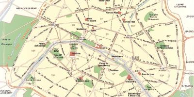 Harta e Parisit Parqet