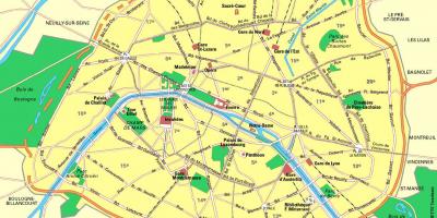 Harta e parisit stacionet