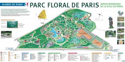 Harta e Parc lules de Paris