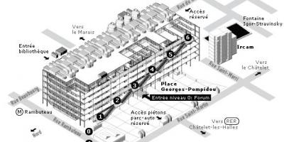 Harta e Qendrës Pompidou