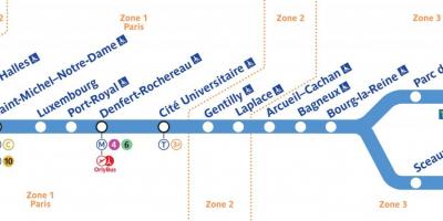 Harta e RER B