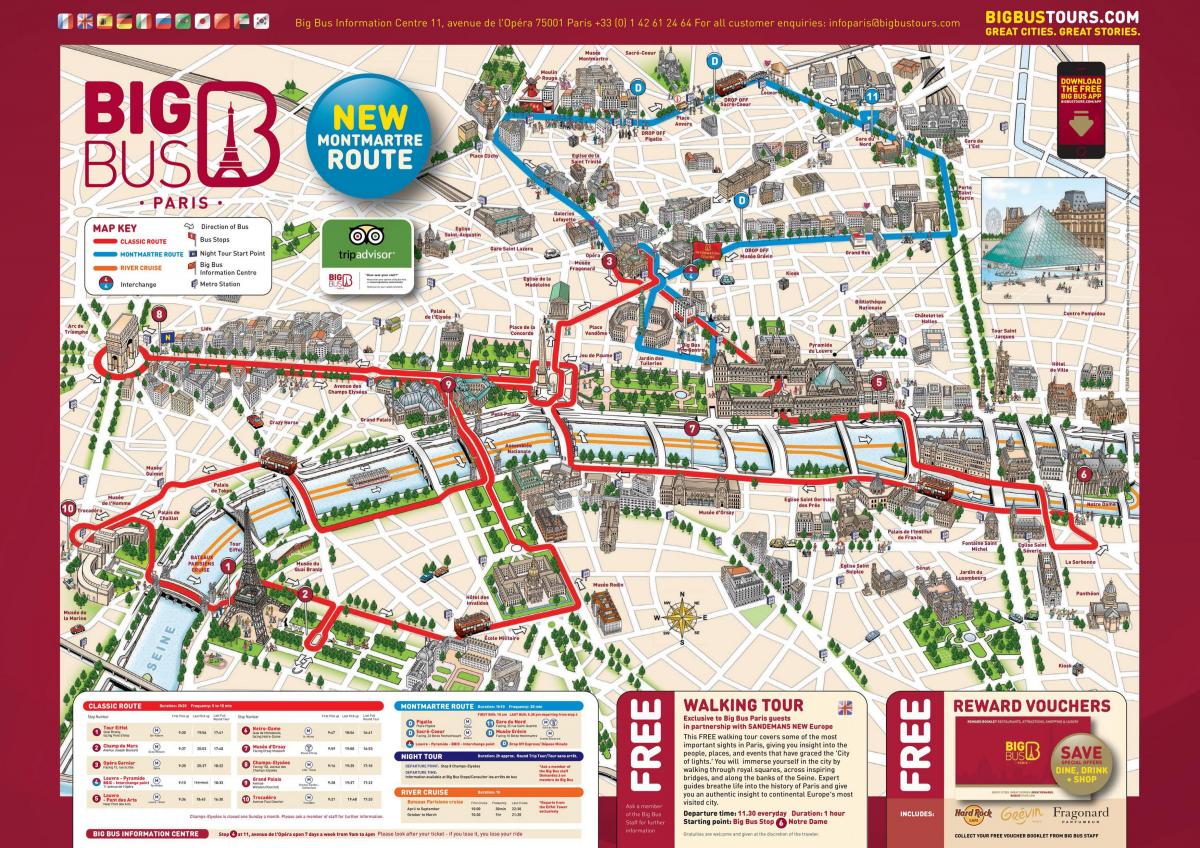 Harta e Madhe Autobus Paris