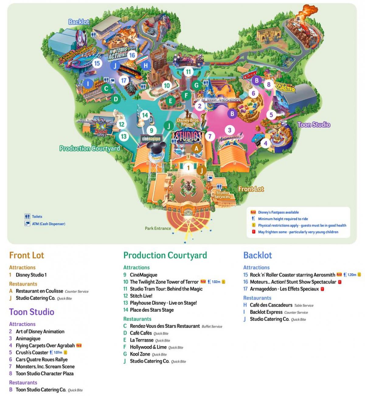 Harta e Disney Studios