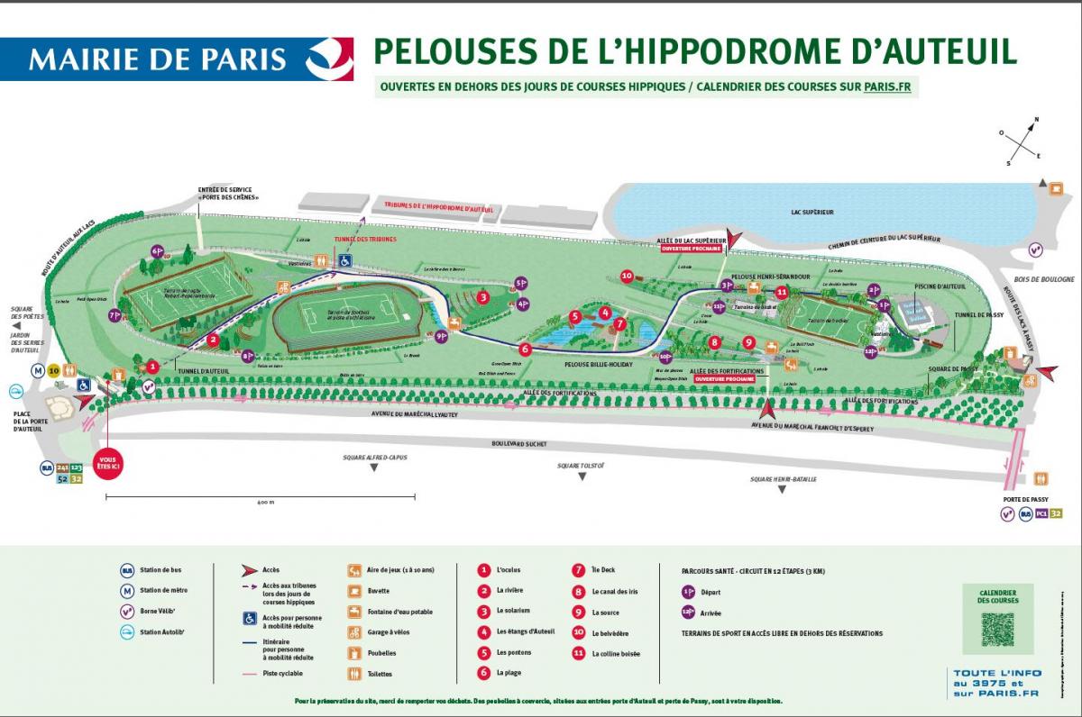 Harta e Auteuil Hippodrome
