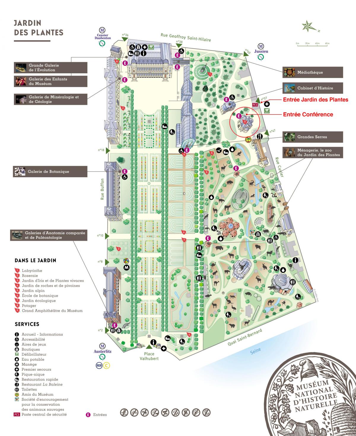Harta e Jardin des Plantes