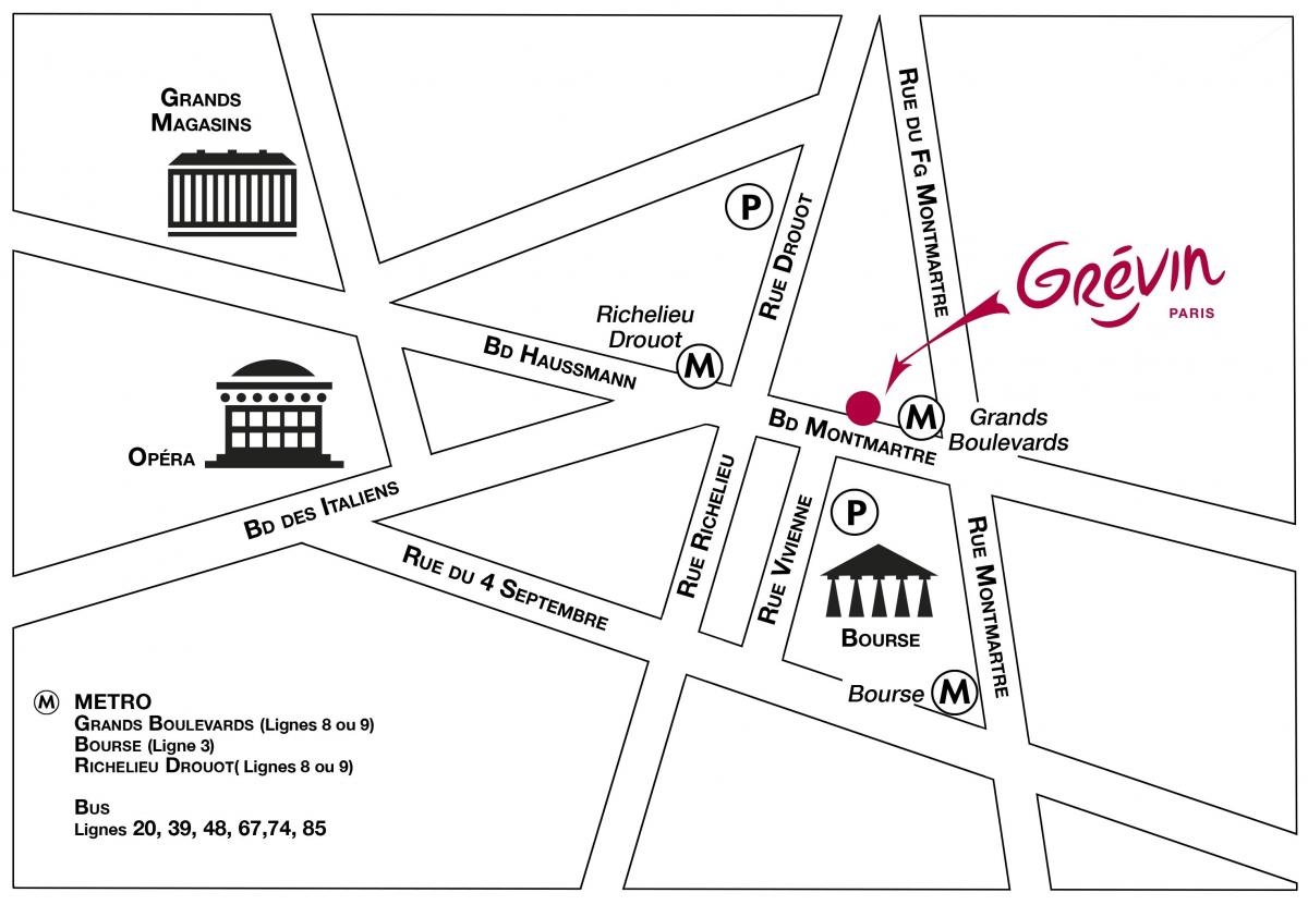 Harta e Musée Grévin