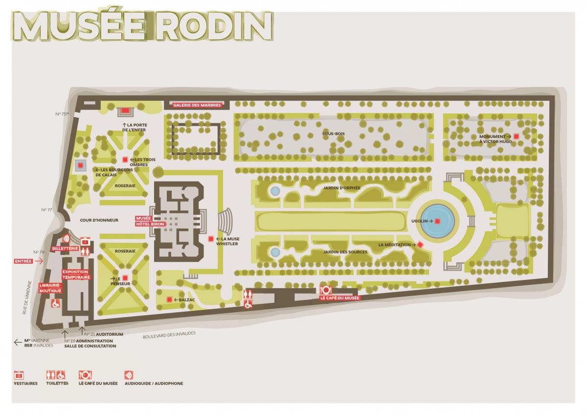 Harta e Musée Rodin