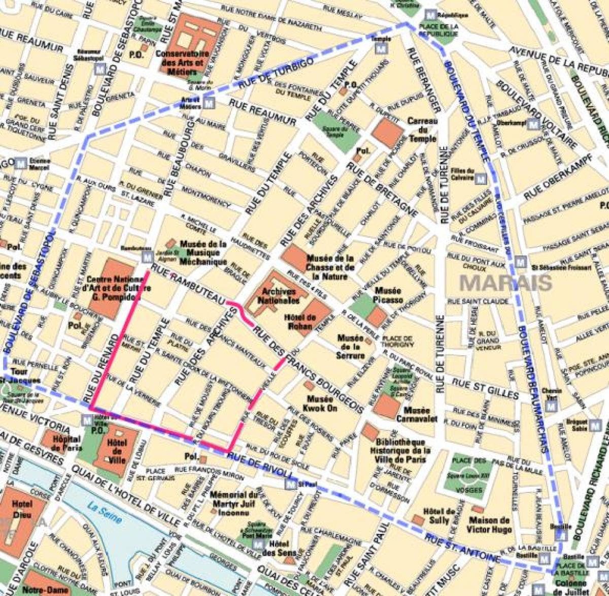 Harta e Gay rrethin e Parisit