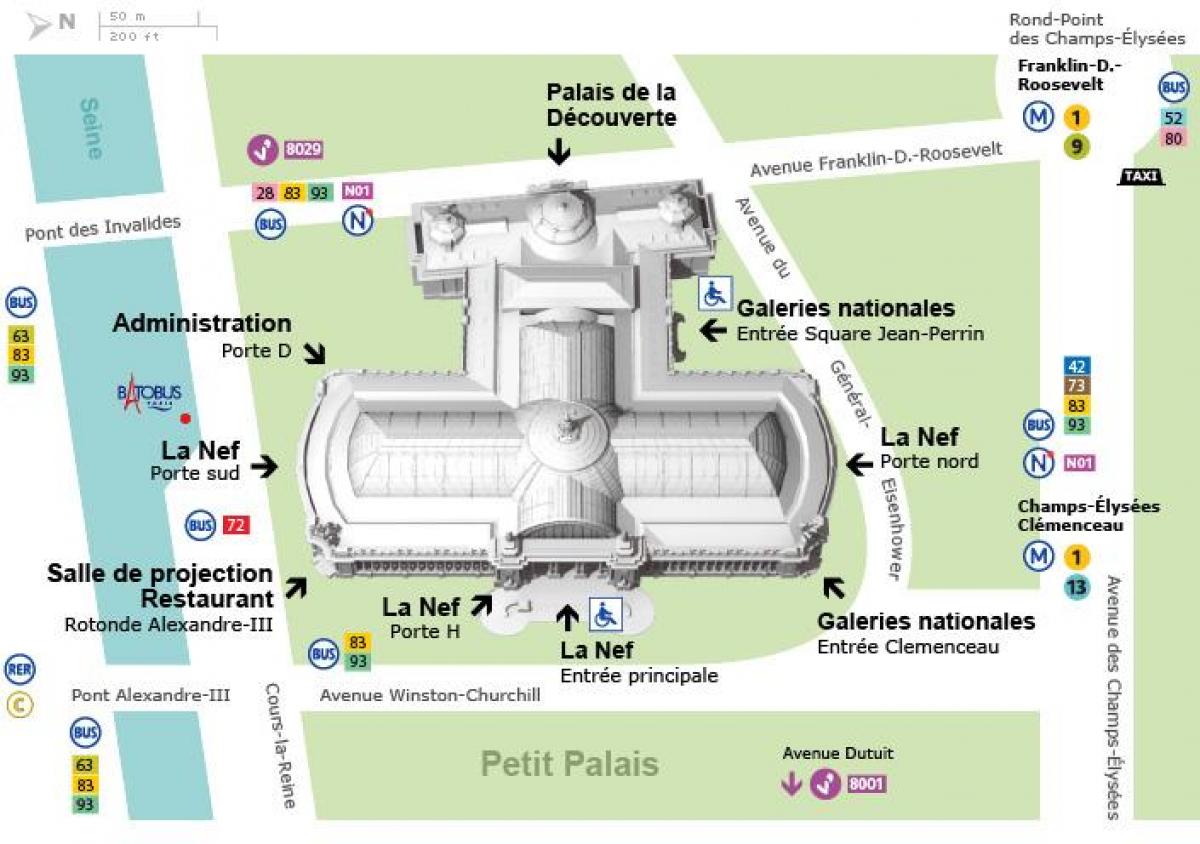 Harta e Grand Palais