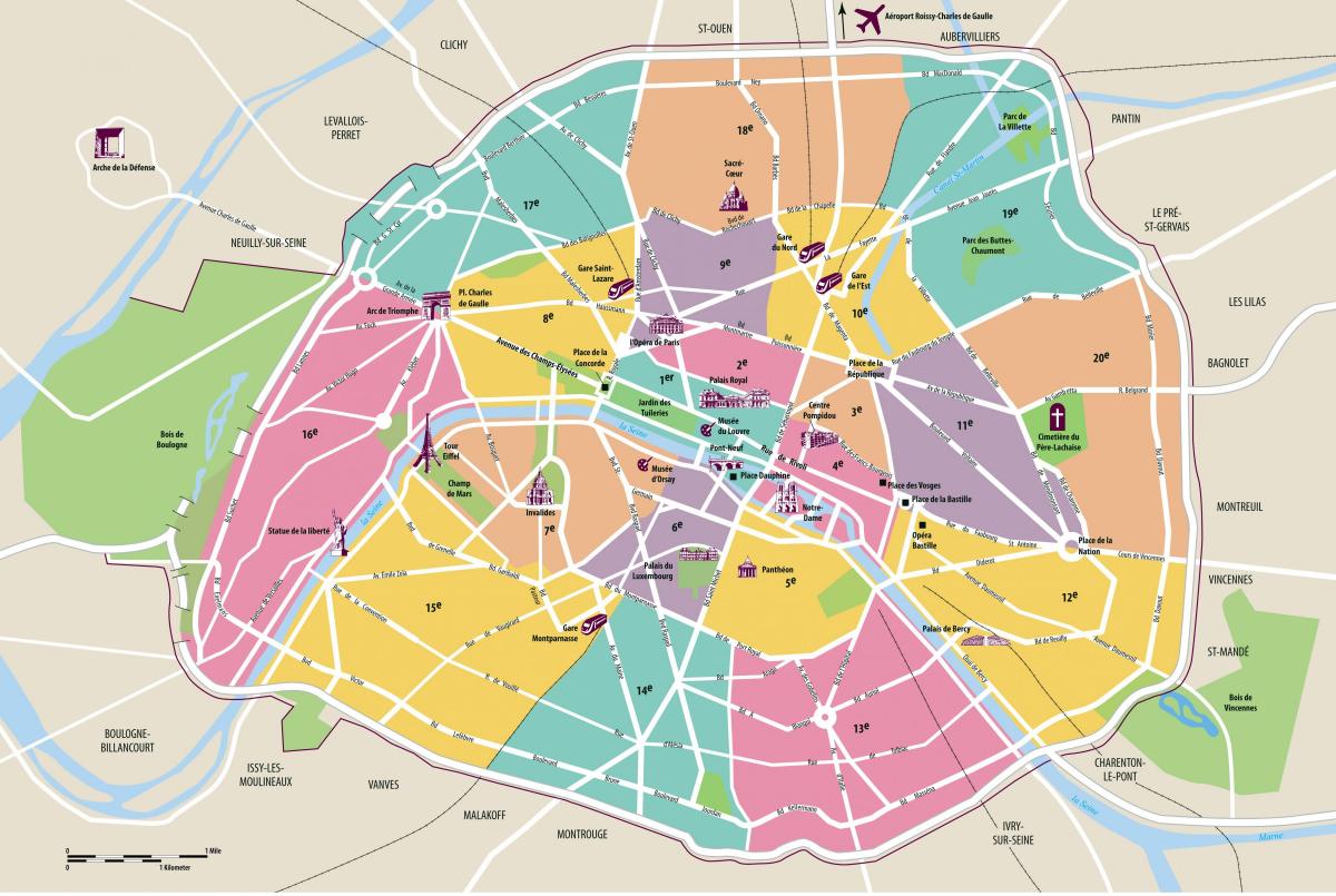 Harta e Parisit intramural