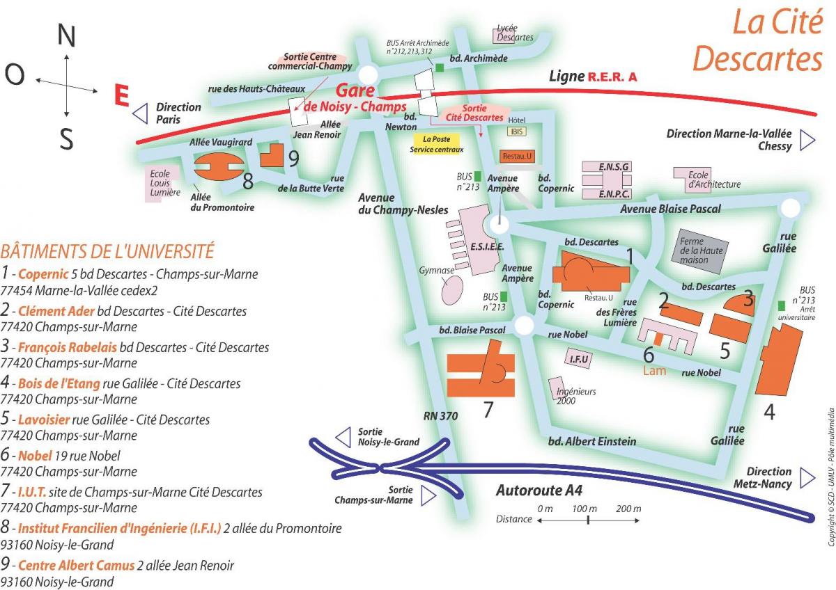 Harta e Univesity Paris Shaman