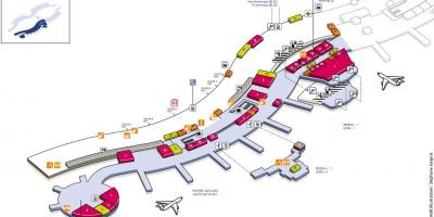 Harta e CDG airport terminal 2A