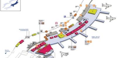 Harta e CDG airport terminal 2C