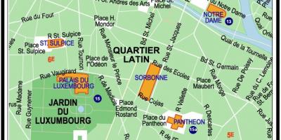 Harta e latine Tremujorin e Parisit