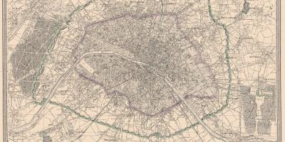 Harta e Parisit e vitit 1850