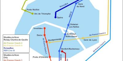 Harta e Parisit aeroporti i anijes