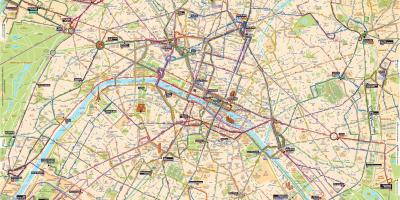 Harta e Parisit autobus