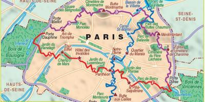 Harta e Parisit, shëtitje