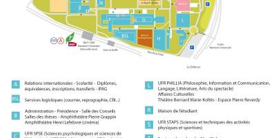 Harta e Universitetit Nanterre